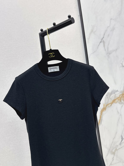 26ss Slim Fit T-Shirt with Metal Logo