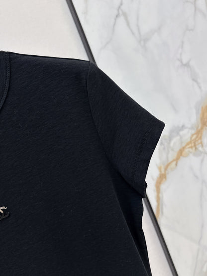 26ss Slim Fit T-Shirt with Metal Logo