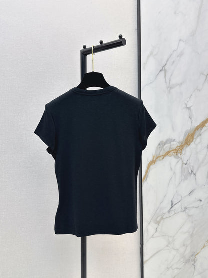26ss Slim Fit T-Shirt with Metal Logo