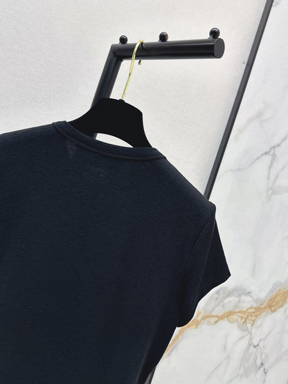 26ss Slim Fit T-Shirt with Metal Logo