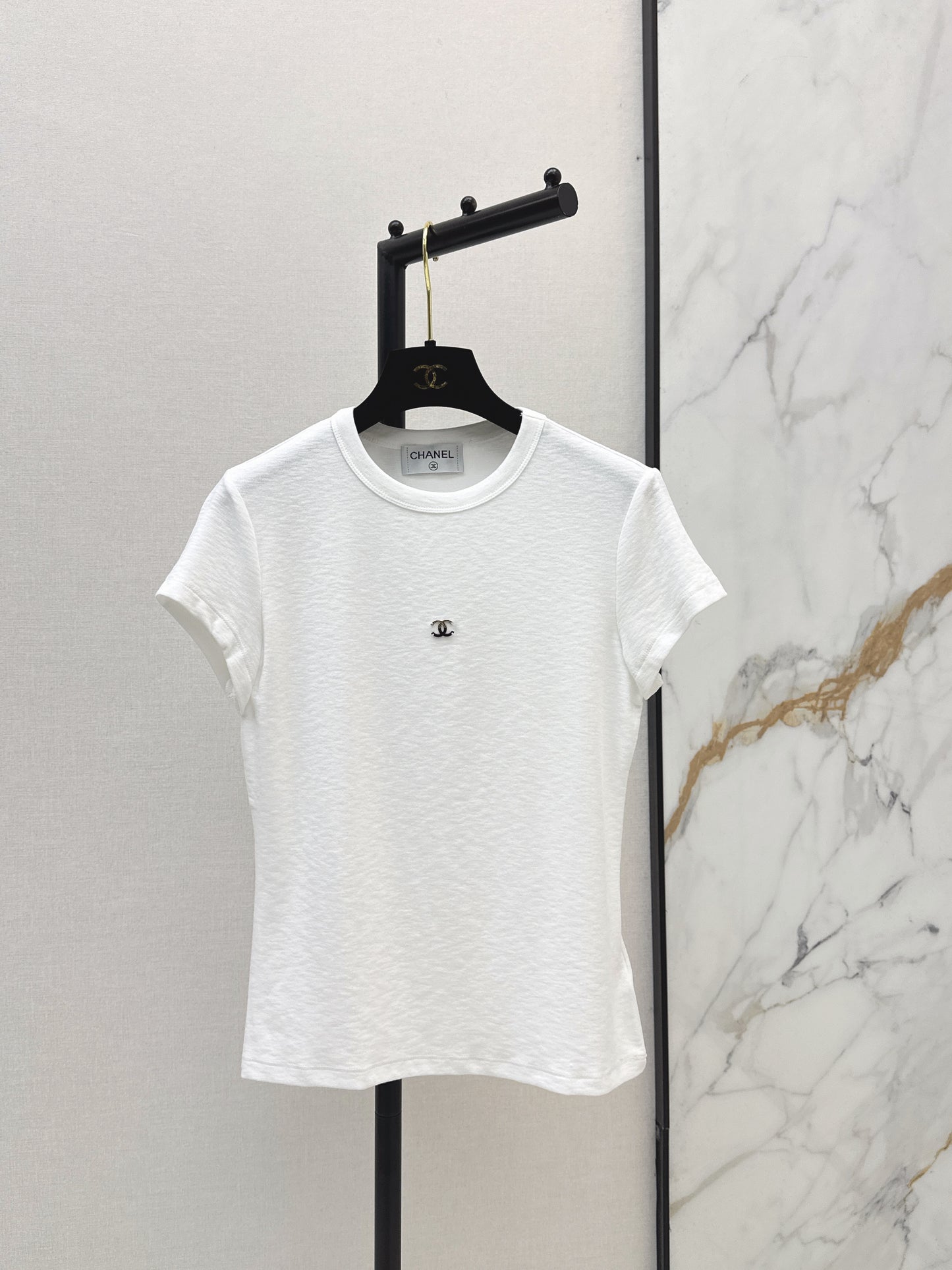 26ss Slim Fit T-Shirt with Metal Logo