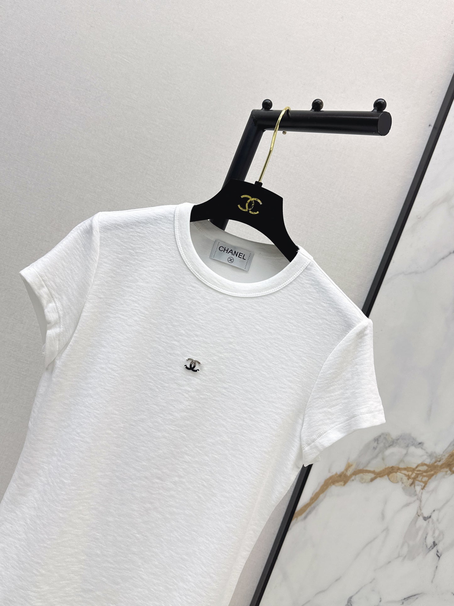 26ss Slim Fit T-Shirt with Metal Logo