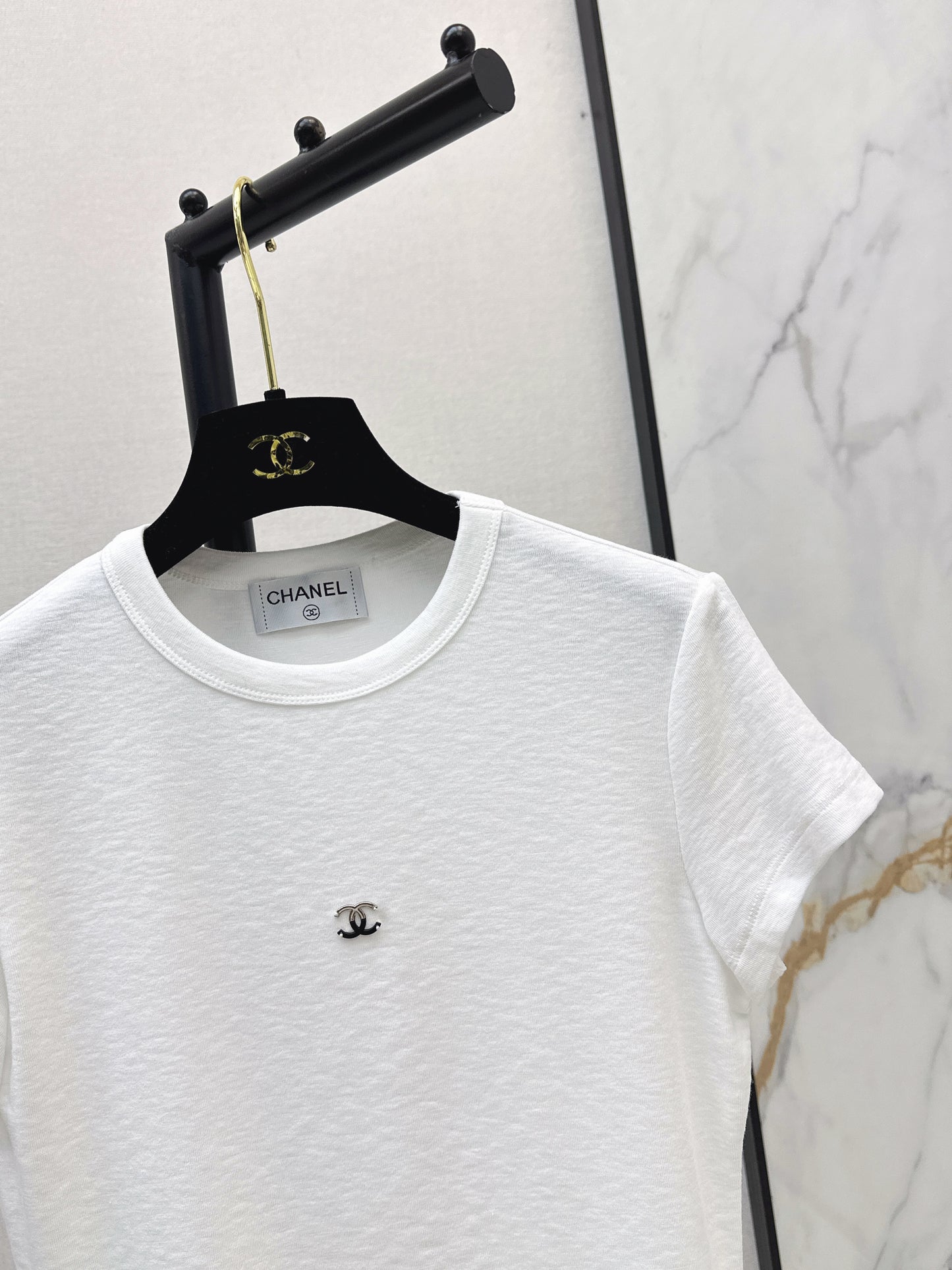 26ss Slim Fit T-Shirt with Metal Logo