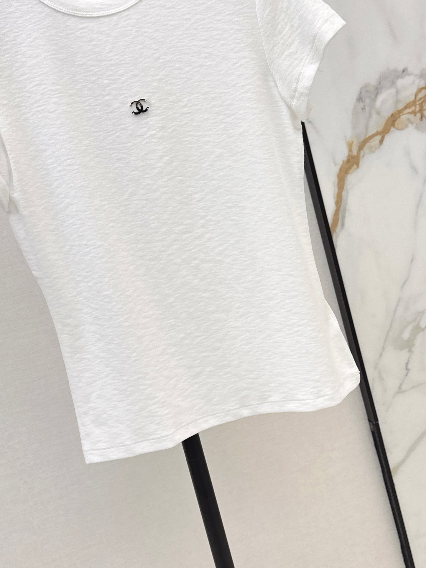 26ss Slim Fit T-Shirt with Metal Logo