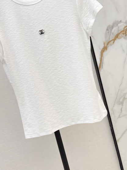 26ss Slim Fit T-Shirt with Metal Logo