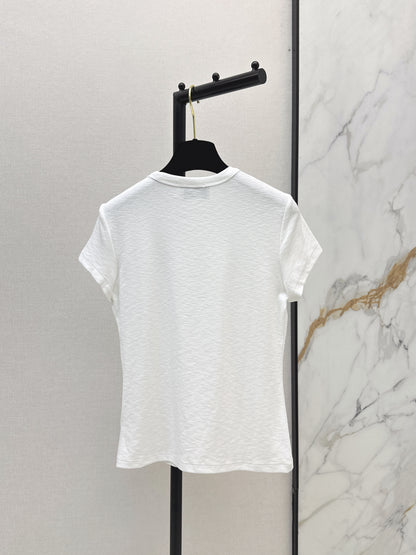 26ss Slim Fit T-Shirt with Metal Logo
