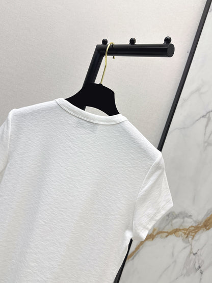 26ss Slim Fit T-Shirt with Metal Logo