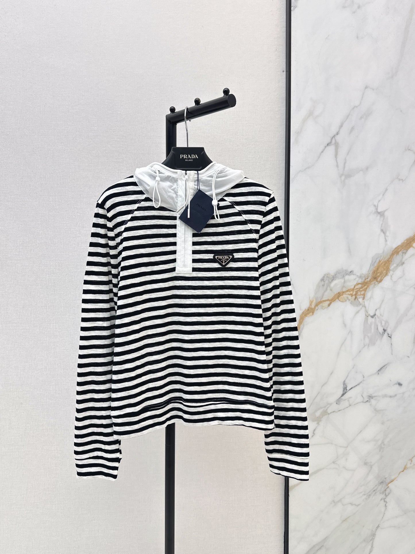 26ss Half-zip hooded sweatshirt