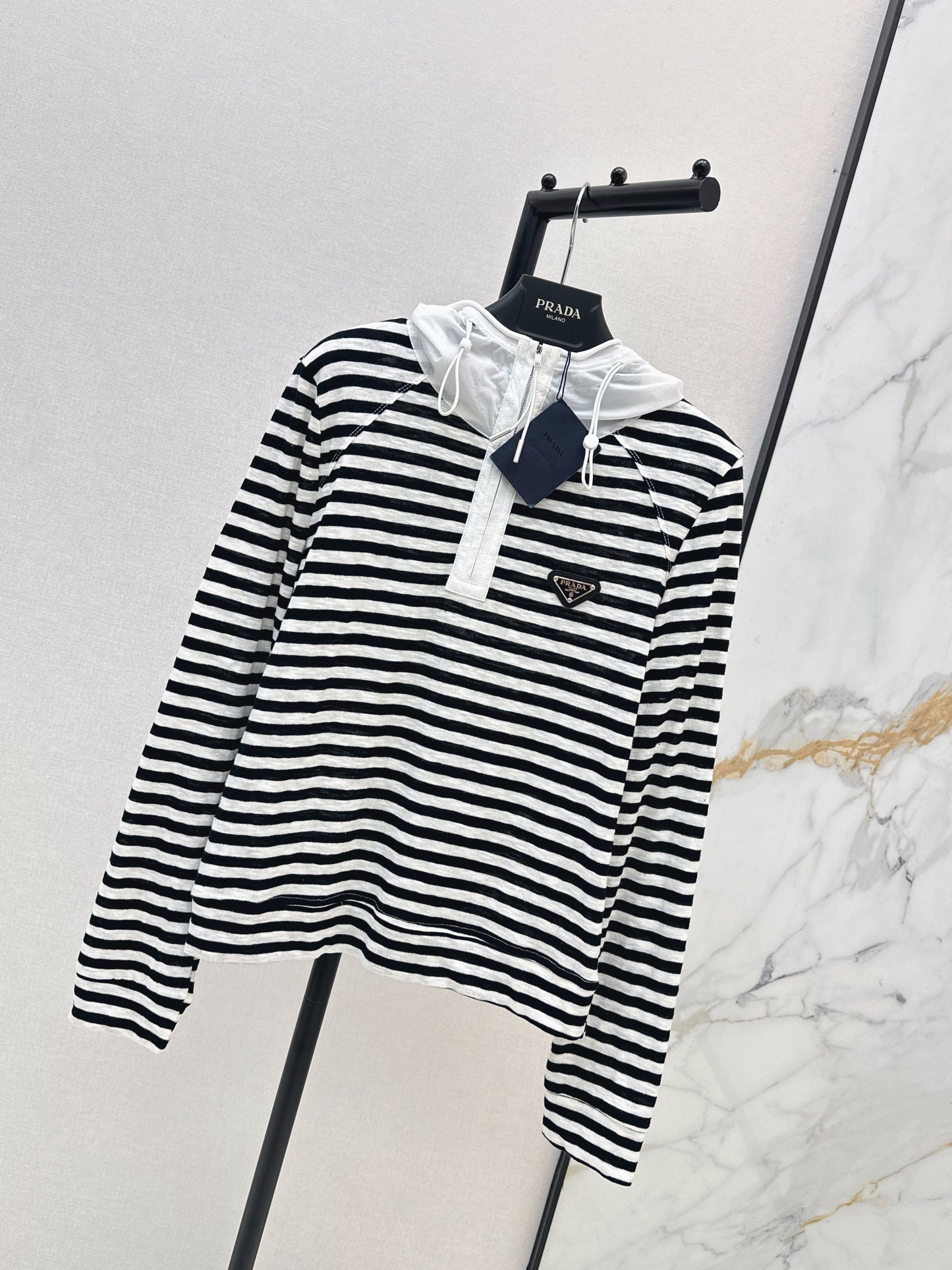 26ss Half-zip hooded sweatshirt