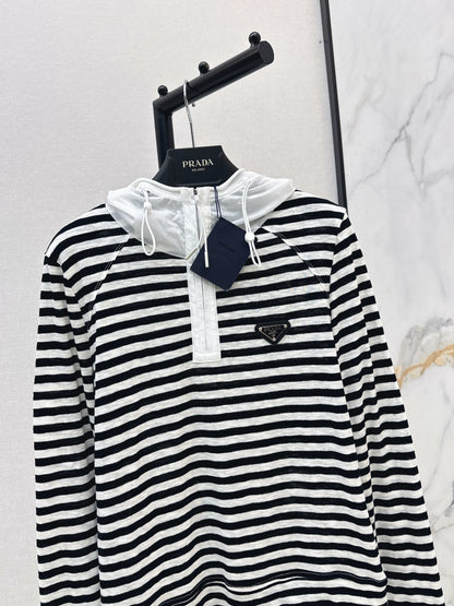 26ss Half-zip hooded sweatshirt