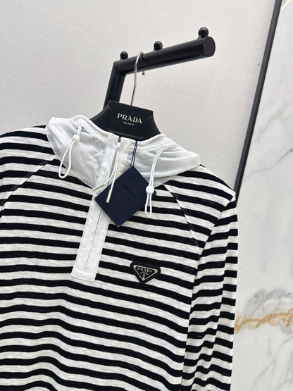 26ss Half-zip hooded sweatshirt