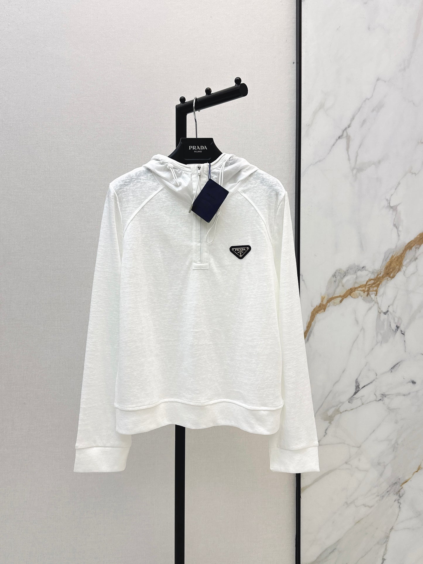 26ss Half-zip hooded sweatshirt