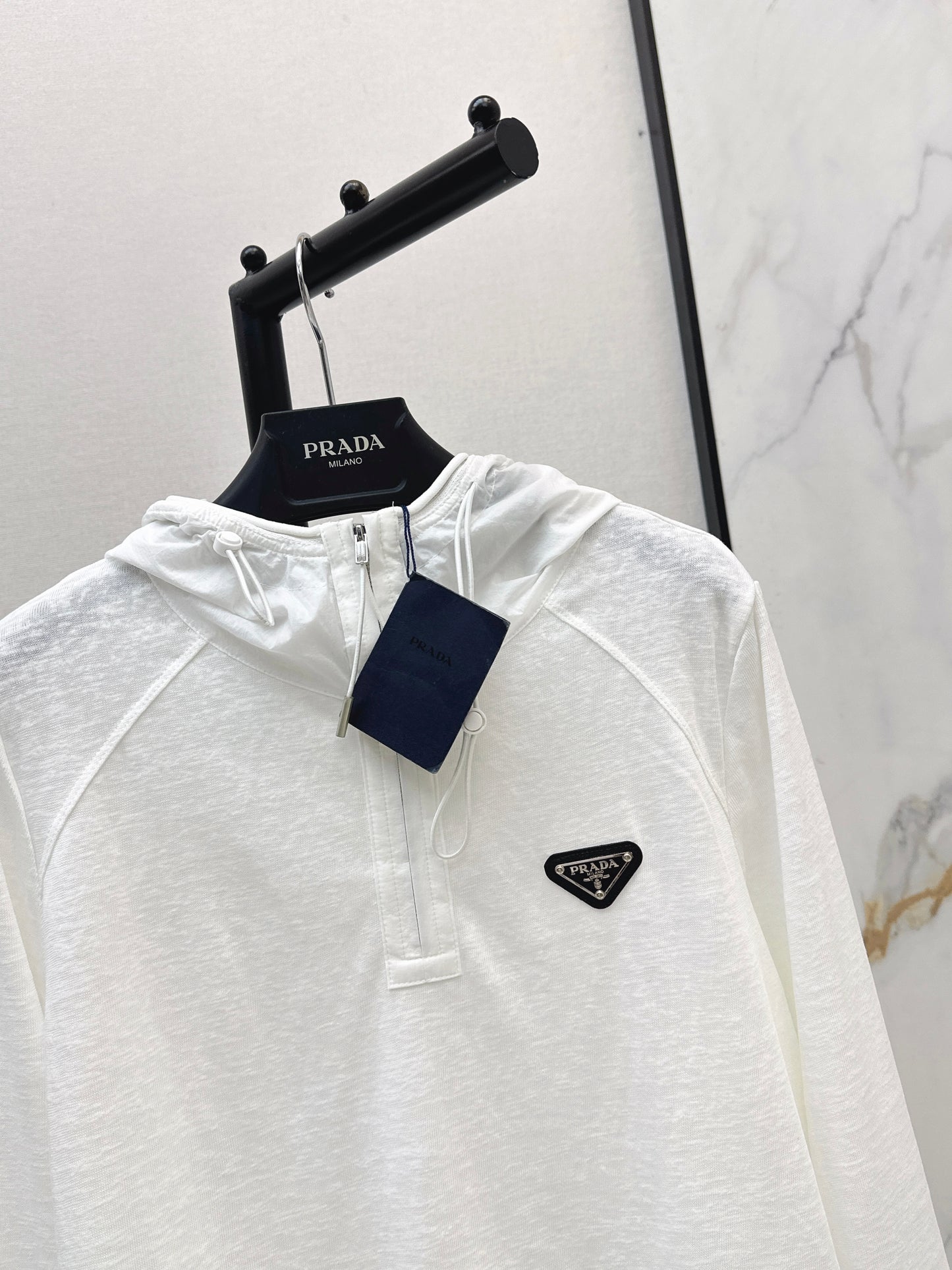 26ss Half-zip hooded sweatshirt
