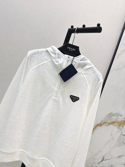 26ss Half-zip hooded sweatshirt