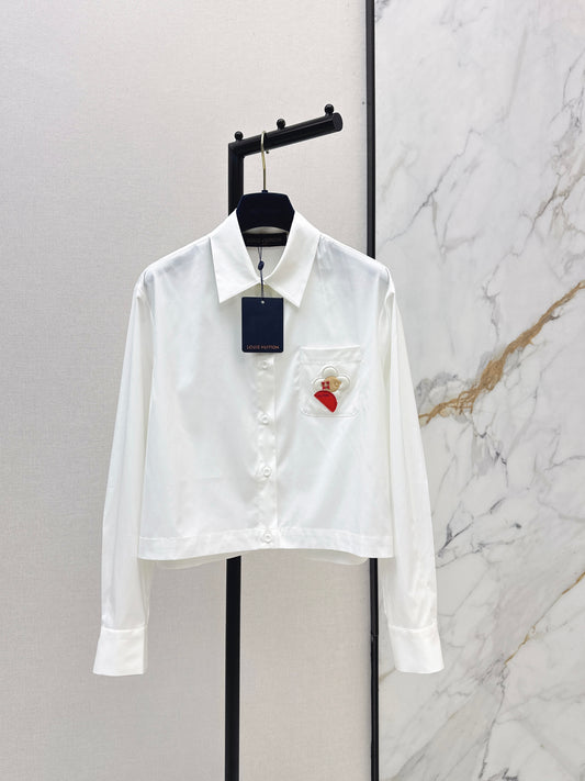 26ss Pocket Embroidery Shirt