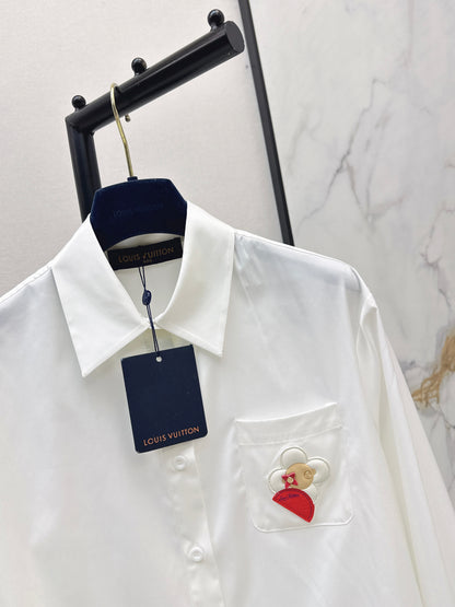 26ss Pocket Embroidery Shirt