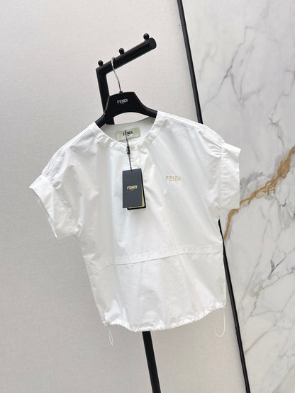 26ss Drop-shoulder letter shirt