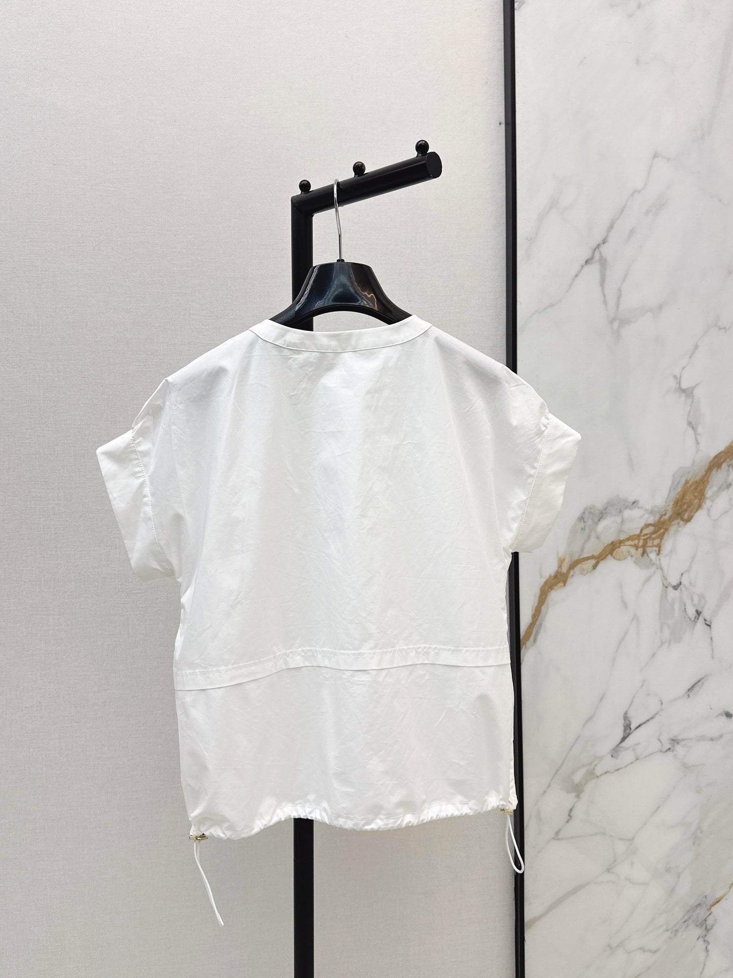 26ss Drop-shoulder letter shirt