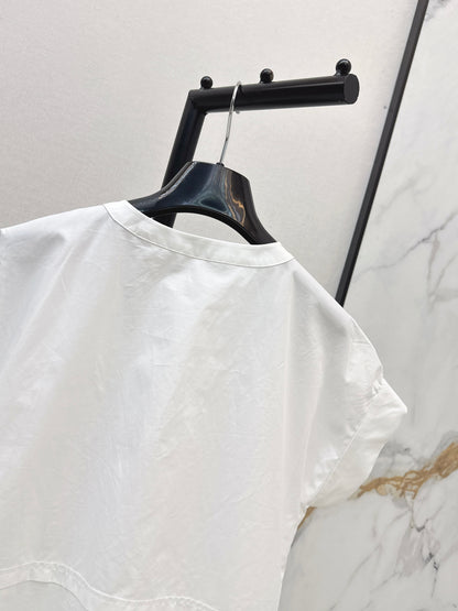 26ss Drop-shoulder letter shirt