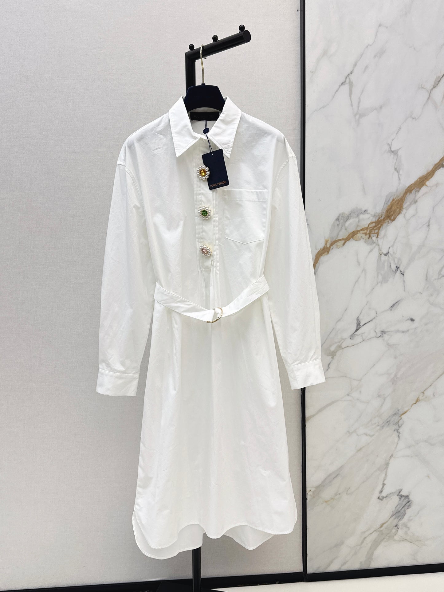 26ss Floral beaded dress