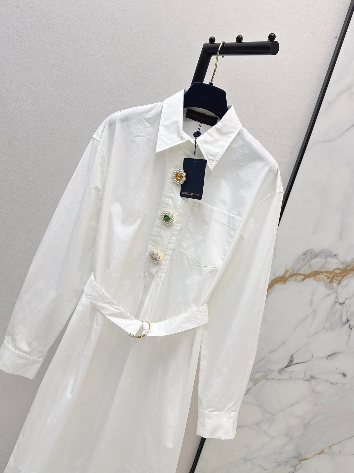 26ss Floral beaded dress