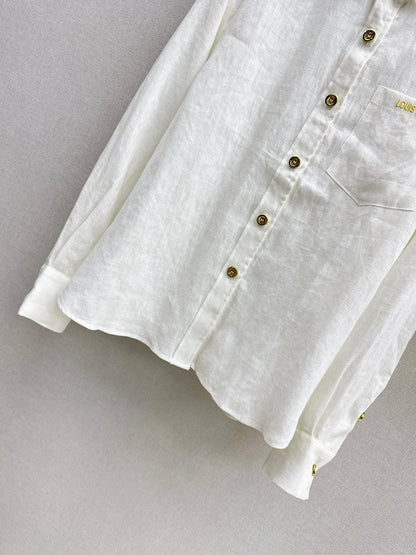 26ss Minimalist Linen Suit Set
