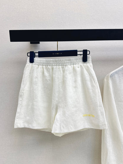 26ss Minimalist Linen Suit Set
