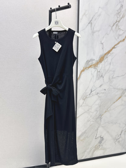 26ss Waist-tie design dress