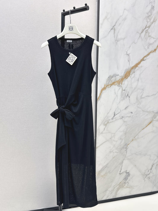 26ss Waist-tie design dress