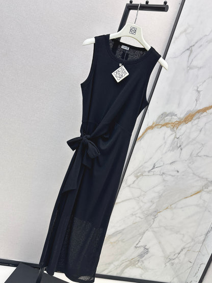 26ss Waist-tie design dress