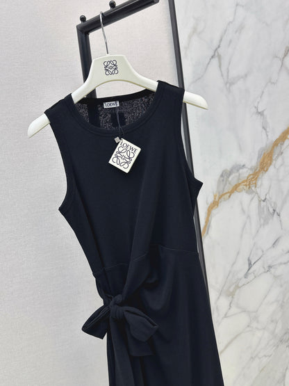 26ss Waist-tie design dress