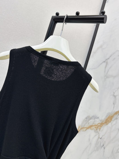 26ss Waist-tie design dress
