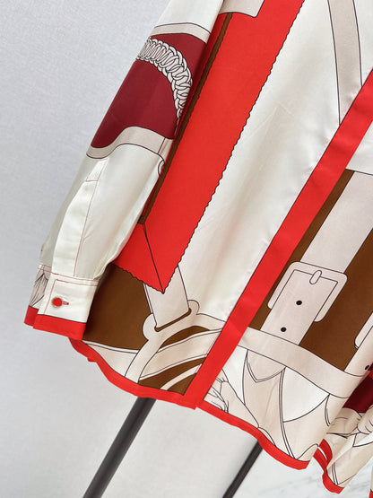26ss Chain Link Pattern Shirt
