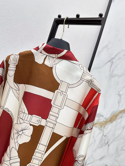 26ss Chain Link Pattern Shirt