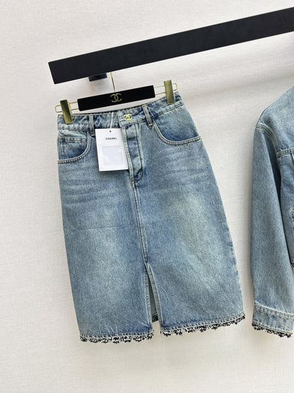 26ss Washed Denim  Jacket / Skirt