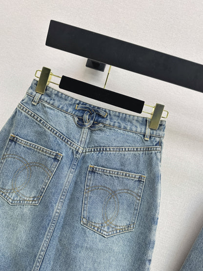 26ss Washed Denim  Jacket / Skirt