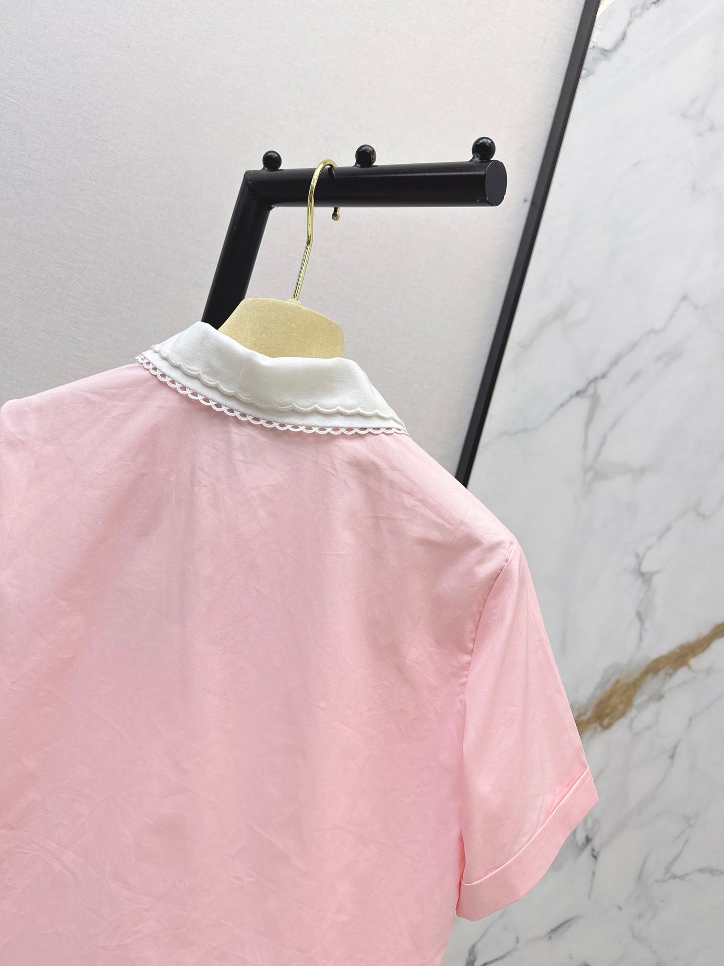 26ss Preppy Style Layered Shirt