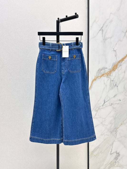 26ss Cargo-style denim shorts