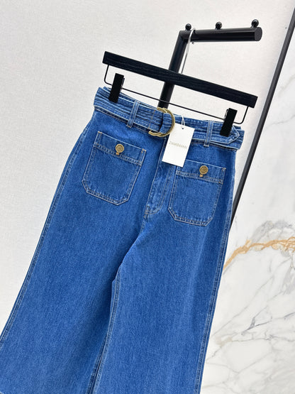 26ss Cargo-style denim shorts