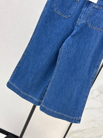 26ss Cargo-style denim shorts
