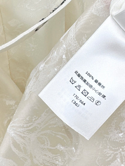 26ss Jacquard Square Neck Dress