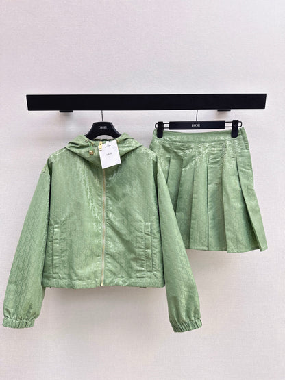 26ss Youthful pleated jacket /skirt