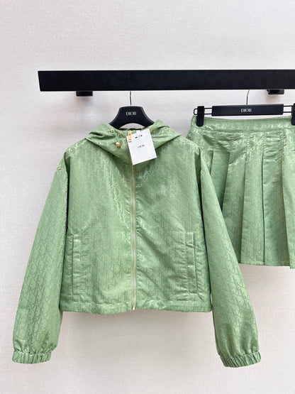 26ss Youthful pleated jacket /skirt