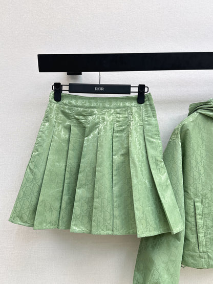 26ss Youthful pleated jacket /skirt