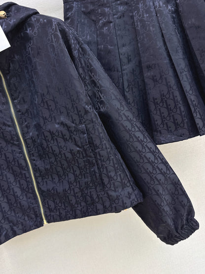 26ss Youthful pleated jacket /skirt