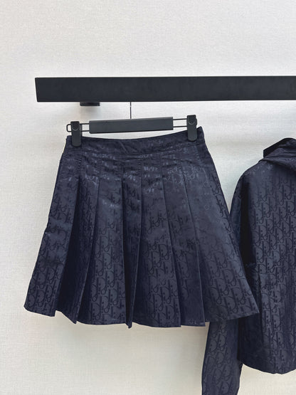 26ss Youthful pleated jacket /skirt