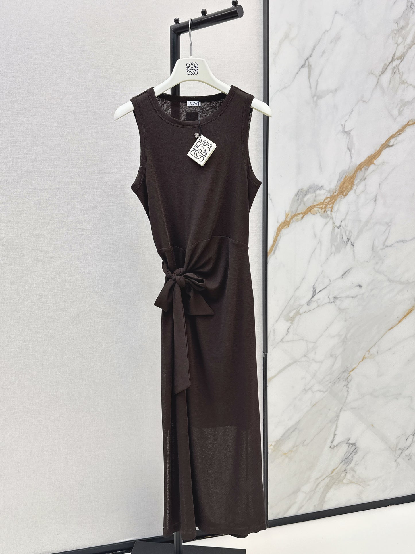 26ss Waist-tie design dress