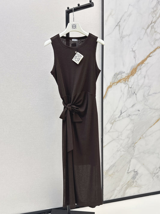 26ss Waist-tie design dress