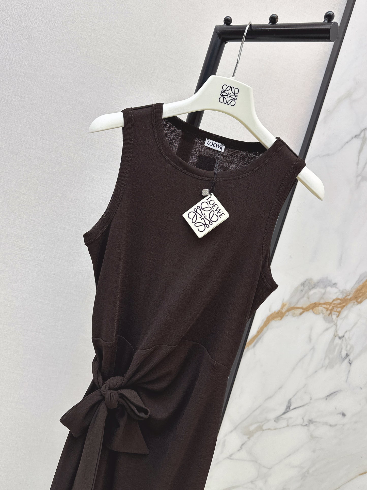 26ss Waist-tie design dress