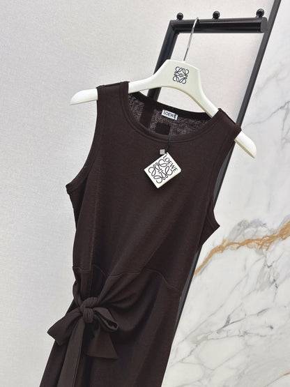 26ss Waist-tie design dress